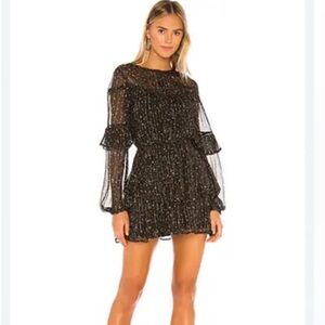 “TULAROSA” Khloe Sheer Ruffle Dress